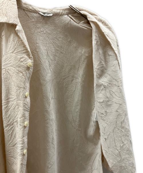 CLANE（クラネ）CLANE (クラネ) カーテンレーススリットシャツ ホワイト サイズ:SIZE 1の古着・服飾アイテム
