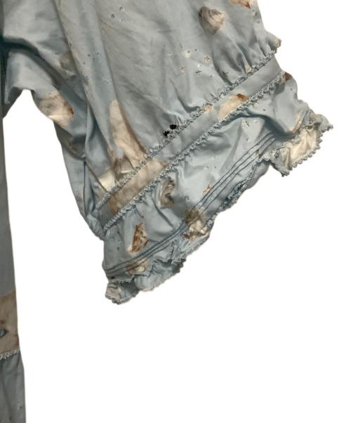 PINK HOUSE（ピンクハウス）PINK HOUSE (ピンクハウス) さざ波とねこプリントワンピース ブルー サイズ:表記無し 未使用品の古着・服飾アイテム