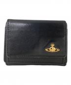 Vivienne Westwoodヴィヴィアンウエストウッド）の古着「3つ折り財布　Vivienne Westwood（ヴィヴィアンウエストウッド）」｜ブラック