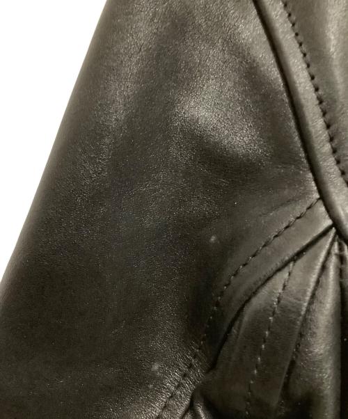 Saint Laurent Paris（サンローランパリ）Saint Laurent Paris (サンローランパリ) SAINT LAURENT  レザージャケット ブラック サイズ:52の古着・服飾アイテム