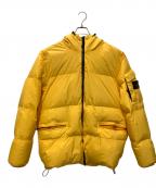 STONE ISLANDストーンアイランド）の古着「STONE ISLAND(ストーンアイランド) ガーメントダイナイロンレップスフーデッドダウン」｜イエロー