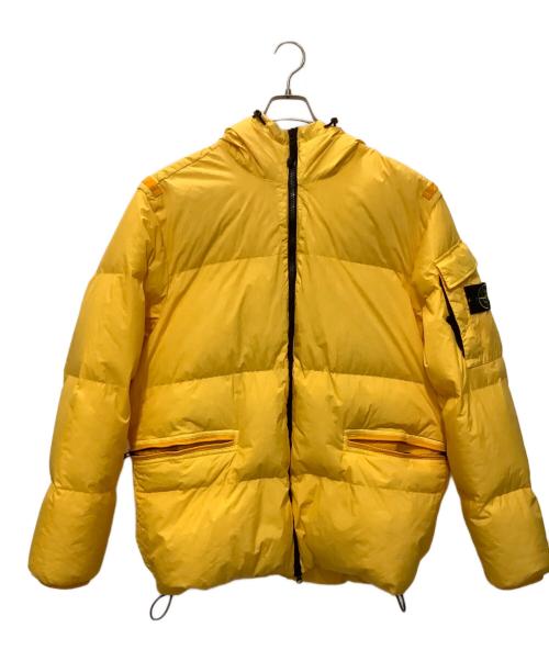 STONE ISLAND（ストーンアイランド）STONE ISLAND (ストーンアイランド) STONE ISLAND(ストーンアイランド) ガーメントダイナイロンレップスフーデッドダウン イエロー サイズ:XＸLの古着・服飾アイテム