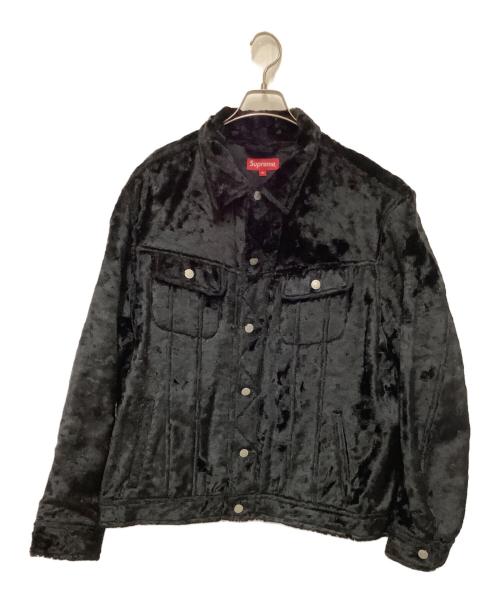 SUPREME（シュプリーム）Supreme (シュプリーム) fuzzy pile trucker jacket ブラック サイズ:SIZE XLの古着・服飾アイテム