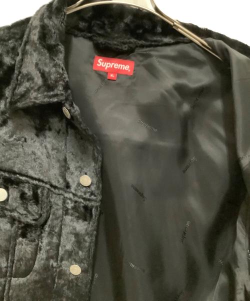 SUPREME（シュプリーム）Supreme (シュプリーム) fuzzy pile trucker jacket ブラック サイズ:SIZE XLの古着・服飾アイテム