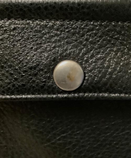 Maison Margiela（メゾンマルジェラ）Maison Margiela (メゾンマルジェラ) カーフレザーダブルブレストライダースジャケット ブラック サイズ:50の古着・服飾アイテム