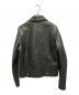 Maison Margiela (メゾンマルジェラ) カーフレザーダブルブレストライダースジャケット ブラック サイズ:50：200000円