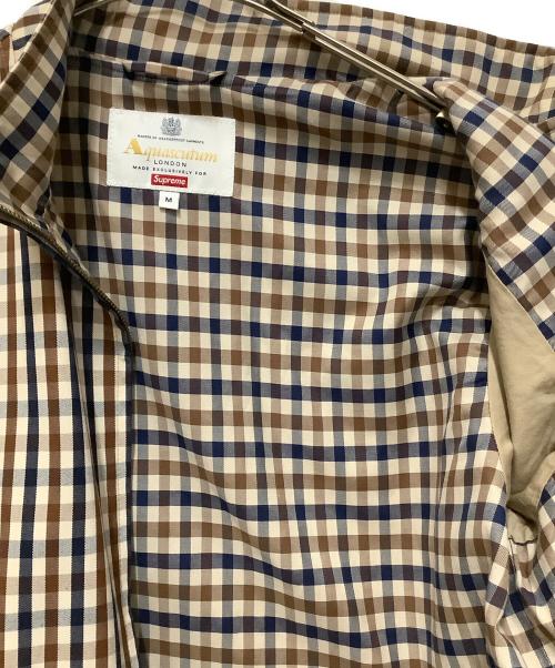 Aquascutum（アクアスキュータム）Aquascutum (アクアスキュータム) Supreme (シュプリーム) クラブジャケット ブラウン×ネイビー サイズ:Mの古着・服飾アイテム