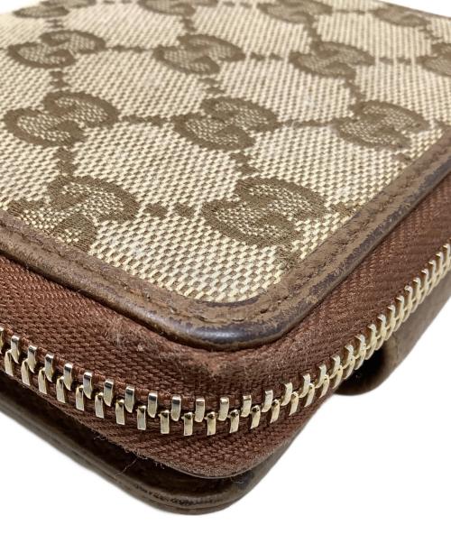 GUCCI（グッチ）GUCCI (グッチ) GUCCI　	2つ折り財布 ベージュの古着・服飾アイテム