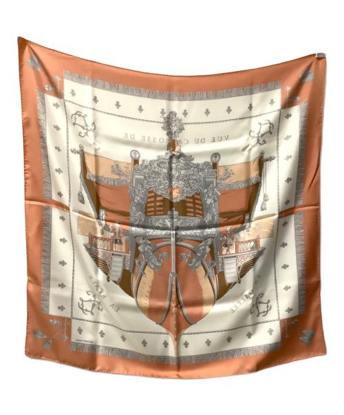 HERMES（エルメス）HERMES (エルメス) HERMES（エルメス）　カレ90　VUE DU CARROSSE DE HERMES　の古着・服飾アイテム