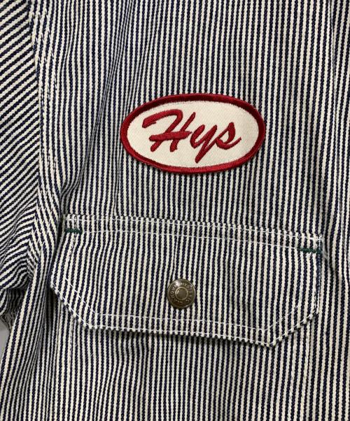 Hysteric Glamour（ヒステリックグラマー）Hysteric Glamour (ヒステリックグラマー) 半袖シャツ ネイビー×ホワイト サイズ:XLの古着・服飾アイテム