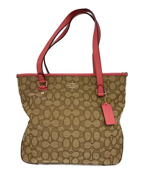 COACH（コーチ）COACH (コーチ) トートバッグ ベージュの古着・服飾アイテム