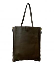 MARNI（マルニ）の古着「サイドジップレザートートバッグ　MARNI（マルニ）」｜ブラウン