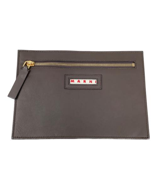 MARNI（マルニ）MARNI (マルニ) サイドジップレザートートバッグ　MARNI（マルニ） ブラウンの古着・服飾アイテム