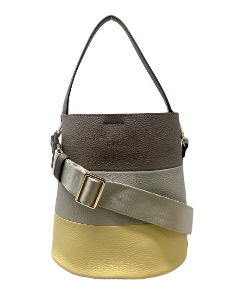 FURLA（フルラ）FURLA (フルラ) 2WAYバッグ　FURLA（フルラ）　ダエナ ベージュ×イエローの古着・服飾アイテム