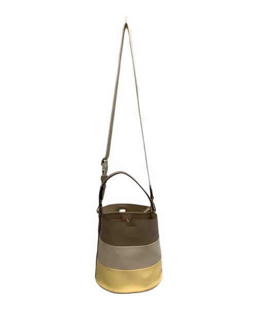 FURLA（フルラ）FURLA (フルラ) 2WAYバッグ　FURLA（フルラ）　ダエナ ベージュ×イエローの古着・服飾アイテム