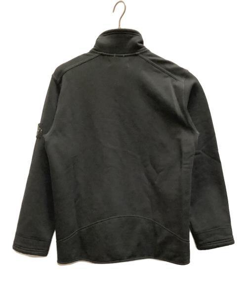 STONE ISLAND（ストーンアイランド）STONE ISLAND (ストーンアイランド) STONE ISLAND 立ち襟フロントボタンスウェット ブラック サイズ:Mの古着・服飾アイテム