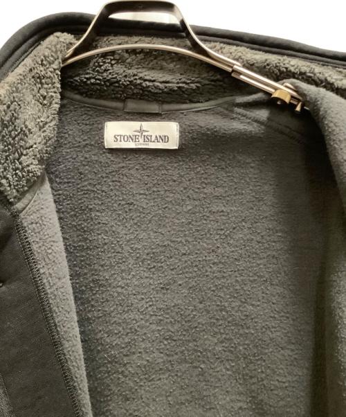 STONE ISLAND（ストーンアイランド）STONE ISLAND (ストーンアイランド) STONE ISLAND 立ち襟フロントボタンスウェット ブラック サイズ:Mの古着・服飾アイテム