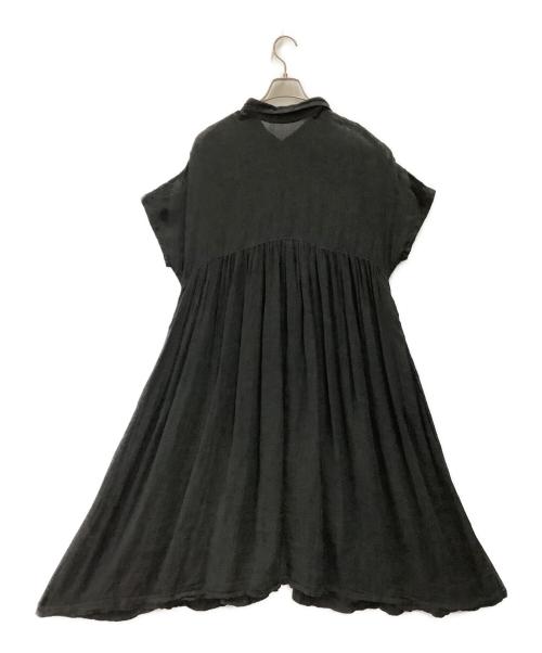 nest Robe（ネストローブ）nest Robe (ネストローブ) 半袖ワンピース nest Rob (ネストローブ) ブラック サイズ:Freeの古着・服飾アイテム