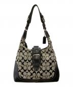 COACHコーチ）の古着「COACH（コーチ）　シグネチャー　6824」｜ブラック