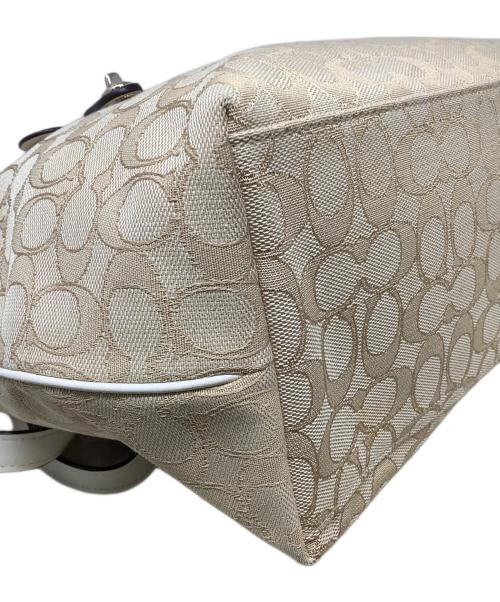 COACH（コーチ）COACH (コーチ) COACH コーチ トートバッグ 肩掛け シグネチャー ベージュの古着・服飾アイテム