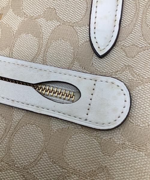 COACH（コーチ）COACH (コーチ) COACH コーチ トートバッグ 肩掛け シグネチャー ベージュの古着・服飾アイテム