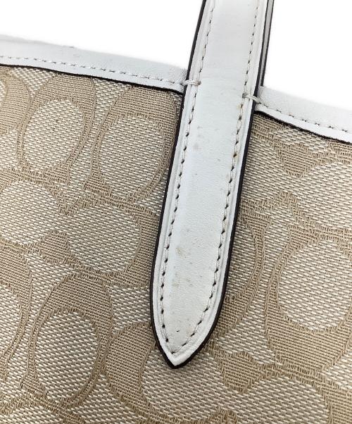 COACH（コーチ）COACH (コーチ) COACH コーチ トートバッグ 肩掛け シグネチャー ベージュの古着・服飾アイテム
