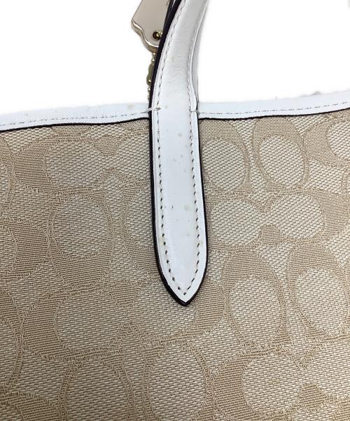 COACH（コーチ）COACH (コーチ) COACH コーチ トートバッグ 肩掛け シグネチャー ベージュの古着・服飾アイテム