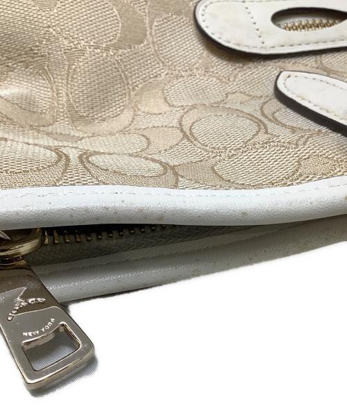 COACH（コーチ）COACH (コーチ) COACH コーチ トートバッグ 肩掛け シグネチャー ベージュの古着・服飾アイテム