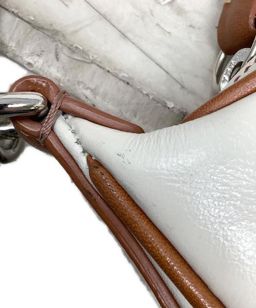 COACH（コーチ）COACH (コーチ) COACH コーチ アクセサリーポーチ ワンショルダー ブラウン×ホワイトの古着・服飾アイテム
