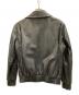 PAUL SMITH (ポールスミス) ファーストライン ハイネック ラムレザージャケット　レザーブルゾン ブラック サイズ:Ｌ：16000円