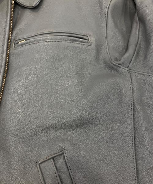 MORGAN（モーガン）MORGAN (モーガン) ライダースジャケット　MORGAN　（モーガン） グレー サイズ:38の古着・服飾アイテム