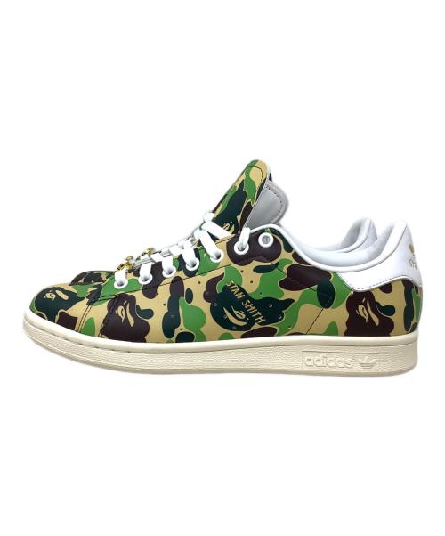adidas（アディダス）adidas (アディダス) A BATHING APE (アベイシングエイプ) adidas（アディダス）　A BATHING APE（アベイシングエイプ）　STAN SMITH　	IG8949 カーキ サイズ:27.0の古着・服飾アイテム