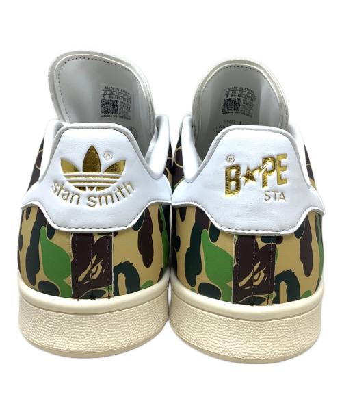 adidas（アディダス）adidas (アディダス) A BATHING APE (アベイシングエイプ) adidas（アディダス）　A BATHING APE（アベイシングエイプ）　STAN SMITH　	IG8949 カーキ サイズ:27.0の古着・服飾アイテム