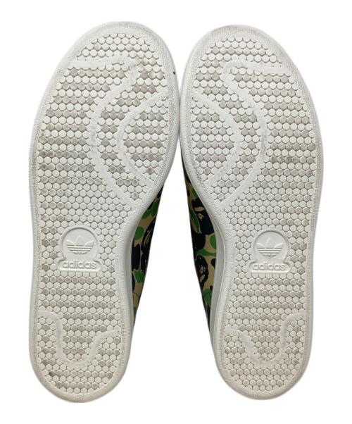 adidas（アディダス）adidas (アディダス) A BATHING APE (アベイシングエイプ) adidas（アディダス）　A BATHING APE（アベイシングエイプ）　STAN SMITH　	IG8949 カーキ サイズ:27.0の古着・服飾アイテム