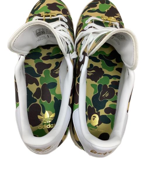 adidas（アディダス）adidas (アディダス) A BATHING APE (アベイシングエイプ) adidas（アディダス）　A BATHING APE（アベイシングエイプ）　STAN SMITH　	IG8949 カーキ サイズ:27.0の古着・服飾アイテム