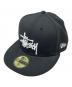 New Era × stussy（ニューエラ×ストゥーシー）の古着「キャップ」｜ブラック