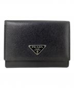 PRADAプラダ）の古着「2つ折り財布　PRADA（プラダ）　1M0842　39」｜ブラック