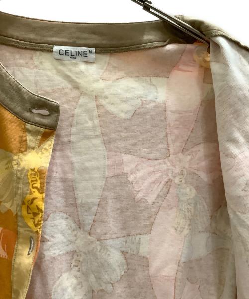 CELINE（セリーヌ）CELINE (セリーヌ) 薄手カーディガン オレンジ サイズ:Mの古着・服飾アイテム