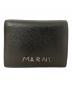 MARNI（マルニ）の古着「メンディング刺繍入り2つ折り財布　MARNI（マルニ）　PFMOQ14Q10」｜ブラック