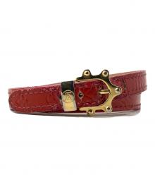 LOUIS VUITTON（ルイ ヴィトン）の古着「LOUIS VUITTON（ルイ　ヴィトン）　M91402　ブラスレトリプルトゥール　MI0094」｜ピンク