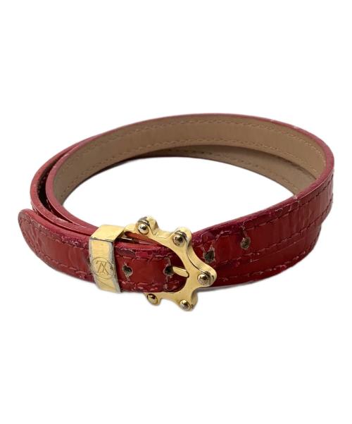 LOUIS VUITTON（ルイ ヴィトン）LOUIS VUITTON (ルイ ヴィトン) LOUIS VUITTON（ルイ　ヴィトン）　M91402　ブラスレトリプルトゥール　MI0094 ピンクの古着・服飾アイテム