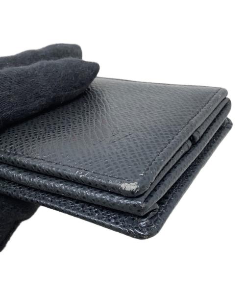 LOUIS VUITTON（ルイ ヴィトン）LOUIS VUITTON (ルイ ヴィトン) LOUIS VUITTON（ルイヴィトン）　M30382　タイガ　ポルトモネ・ボワット　CT0077 ブラックの古着・服飾アイテム