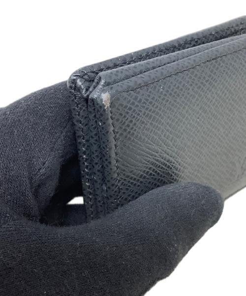 LOUIS VUITTON（ルイ ヴィトン）LOUIS VUITTON (ルイ ヴィトン) LOUIS VUITTON（ルイヴィトン）　M30382　タイガ　ポルトモネ・ボワット　CT0077 ブラックの古着・服飾アイテム