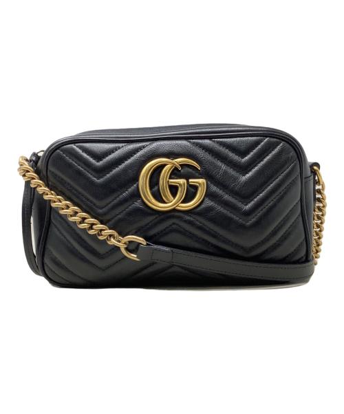 GUCCI（グッチ）GUCCI (グッチ) グッチ GGマーモント ショルダーバッグ ブラックの古着・服飾アイテム