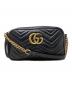 GUCCI（グッチ）の古着「グッチ GGマーモント ショルダーバッグ」｜ブラック