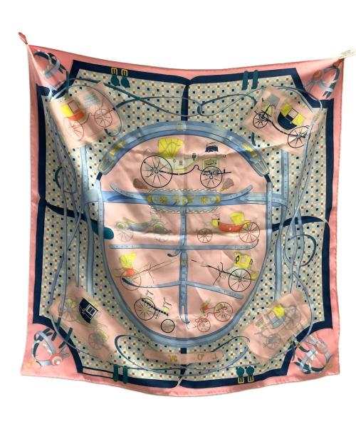 HERMES（エルメス）HERMES (エルメス) HERMES（エルメス）les voitures nouvelles カレ70 ピンクの古着・服飾アイテム