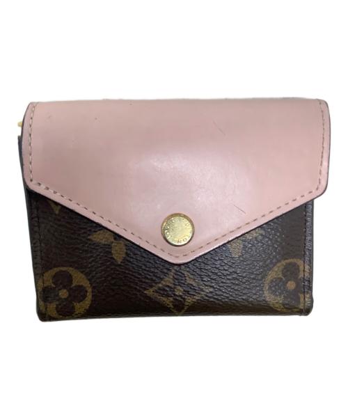 LOUIS VUITTON（ルイ ヴィトン）LOUIS VUITTON (ルイ ヴィトン) ルイヴィトン LOUIS VUITTON 三つ折り財布 ポルトフォイユ・ゾエ ローズ・バレリーヌ ピンクの古着・服飾アイテム
