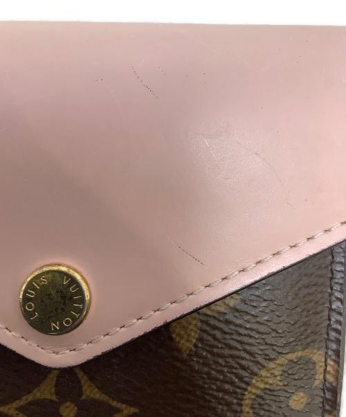 LOUIS VUITTON（ルイ ヴィトン）LOUIS VUITTON (ルイ ヴィトン) ルイヴィトン LOUIS VUITTON 三つ折り財布 ポルトフォイユ・ゾエ ローズ・バレリーヌ ピンクの古着・服飾アイテム