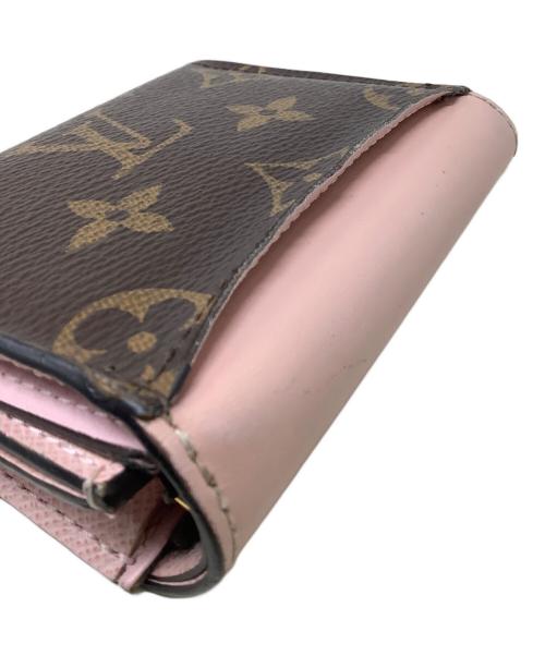LOUIS VUITTON（ルイ ヴィトン）LOUIS VUITTON (ルイ ヴィトン) ルイヴィトン LOUIS VUITTON 三つ折り財布 ポルトフォイユ・ゾエ ローズ・バレリーヌ ピンクの古着・服飾アイテム
