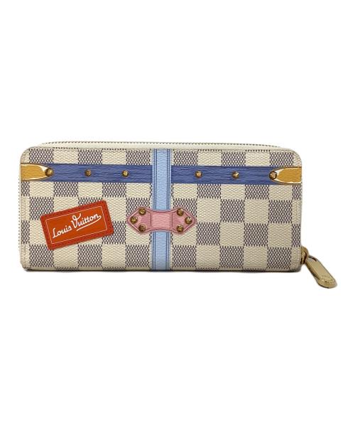 LOUIS VUITTON（ルイ ヴィトン）LOUIS VUITTON (ルイ ヴィトン) LOUIS VUITTON（ルイヴィトン）　N60109　ダミエ・アズール　ポルトフォイユ・クレマンス　CA1158 ベージュの古着・服飾アイテム